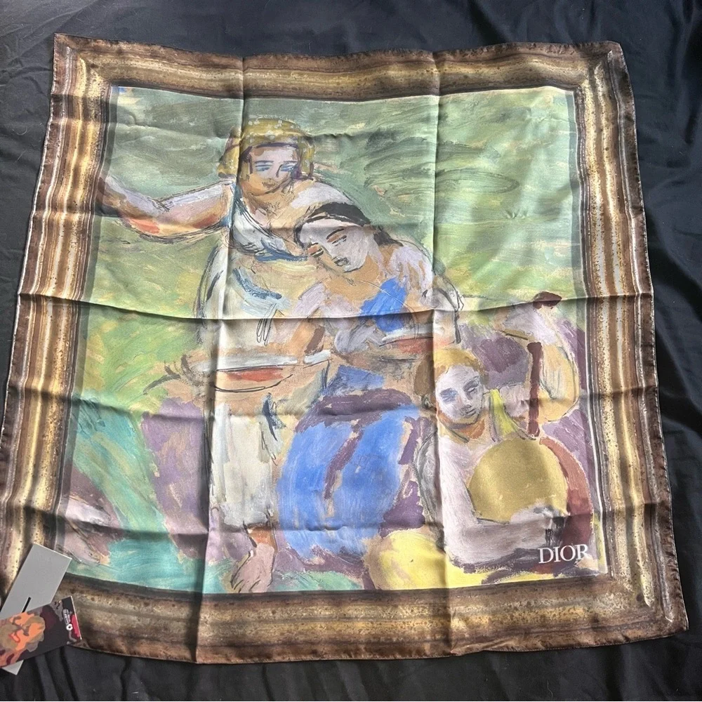DIOR x Duncan Grant NWT men’s silk scarf summer 2023